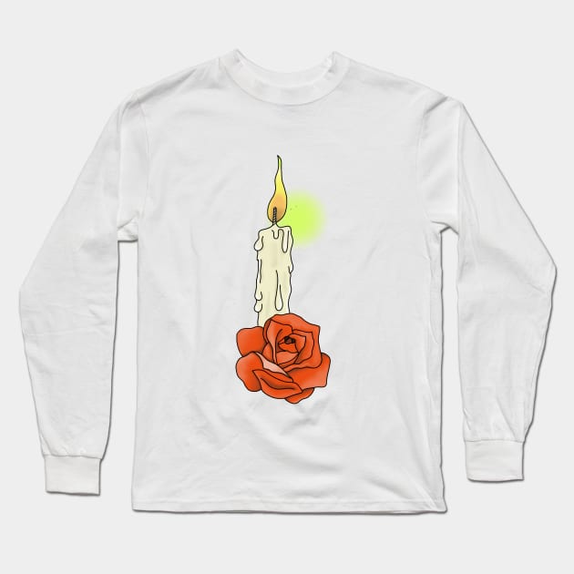 Candle Long Sleeve T-Shirt by lizajambalaya